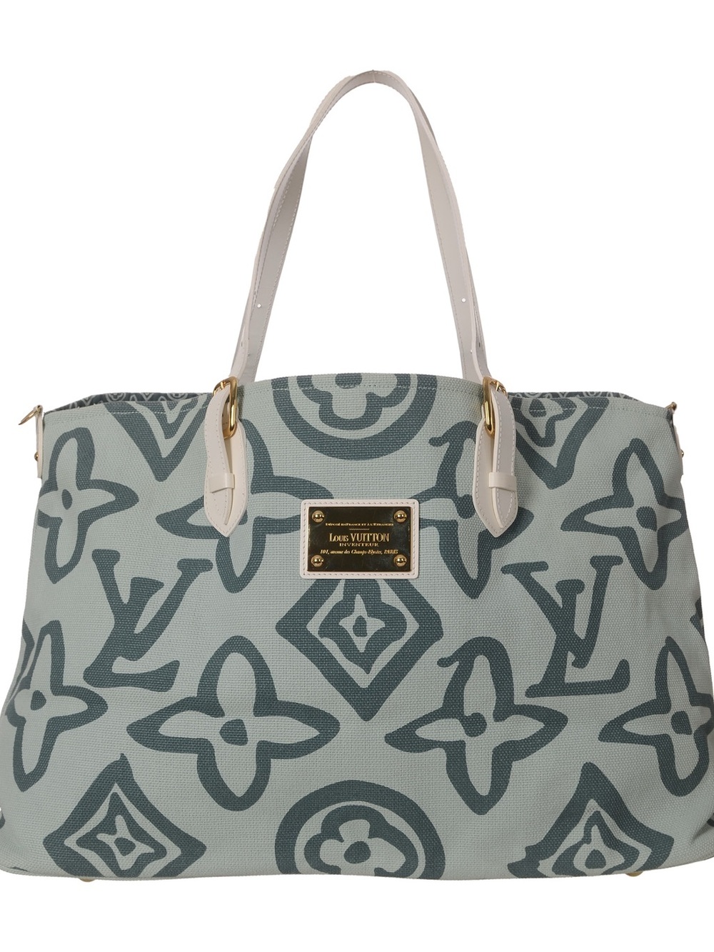 ♥️Louis Vuitton Women’s Light Blue Monogram Canvas Tote♥️